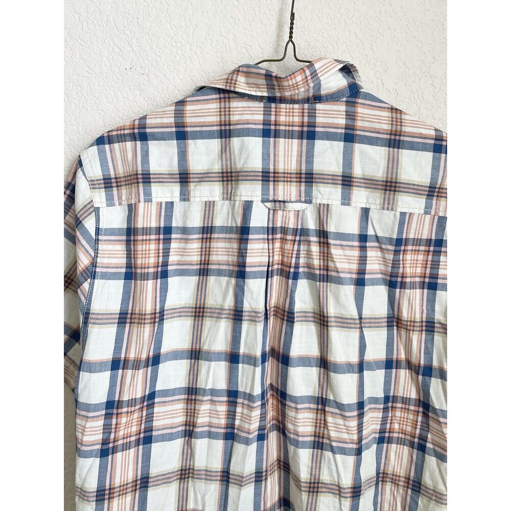 Tommy Bahama Mens Orange Striped Button Down Shirt Small 100% Cotton Pre-owned - Picture 10 of 12